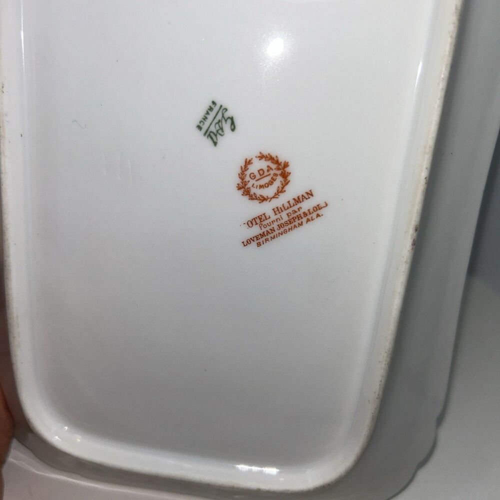 Cottagecore French Chic Floral GDA Limoges Porcelain Tray-Hotel Hillman, AL - Picture 3 of 8